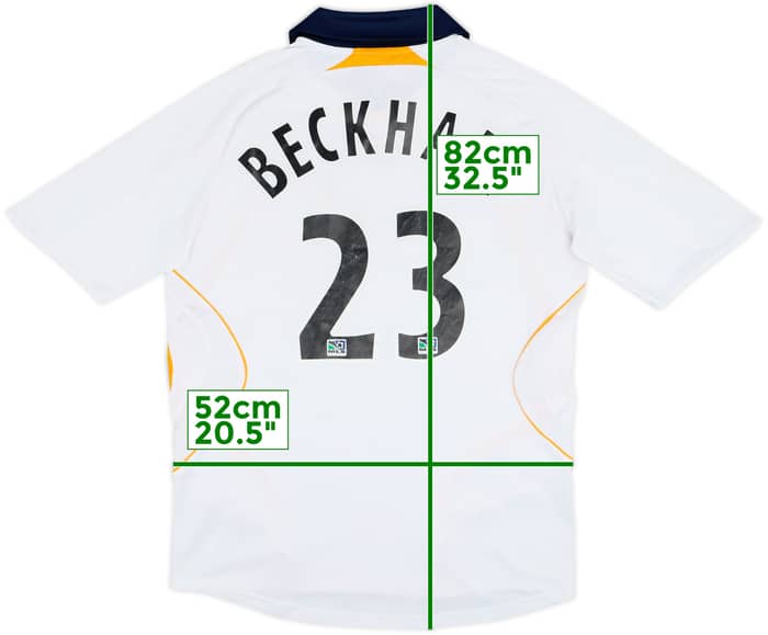 2007-08 LA Galaxy Home Shirt Beckham #23 - 6/10 - (M)