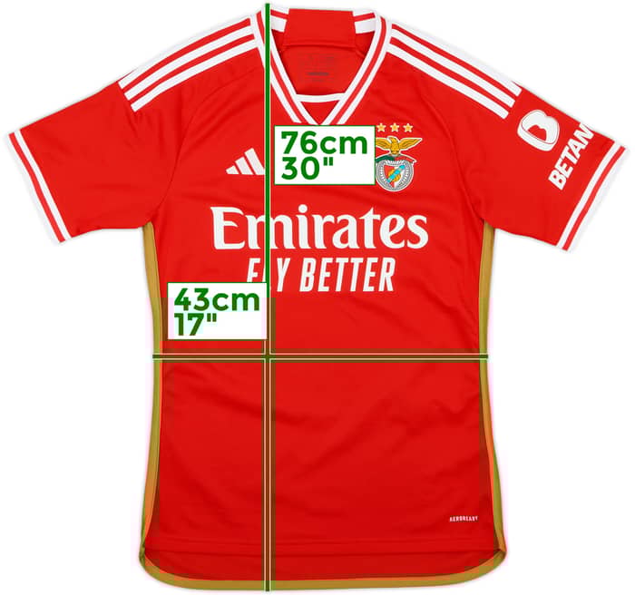 2023-24 Benfica Home Shirt - 8/10 - (S)