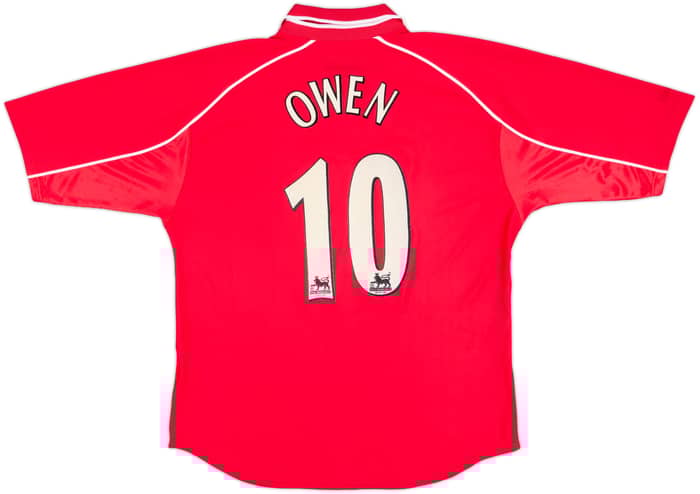 2000-02 Liverpool Home Shirt Owen #10 - 6/10 - (L)