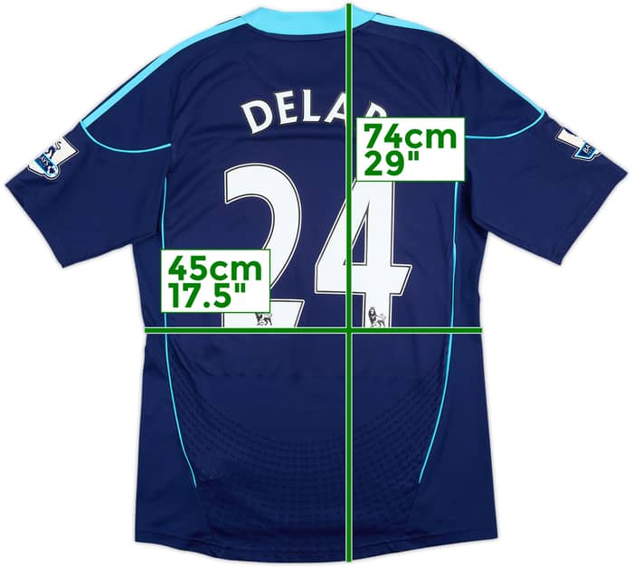 2010-12 Stoke City Away Shirt Delap #24 - 8/10 - (M)