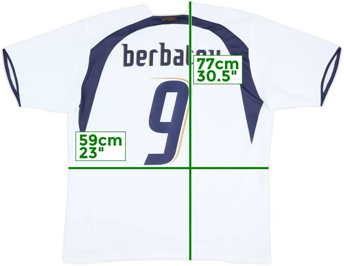 2006-07 Tottenham Home Shirt Berbatov #9 - 8/10 - (XXL)