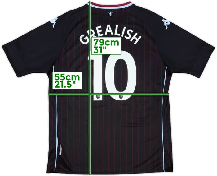 2020-21 Aston Villa Away Shirt Grealish #10 - 8/10 - (XXL)