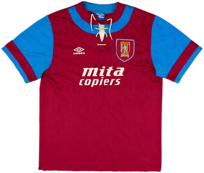 1992-93 Aston Villa Home Shirt - 8/10 - (XL)