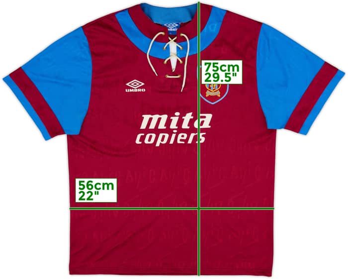 1992-93 Aston Villa Home Shirt - 8/10 - (XL)