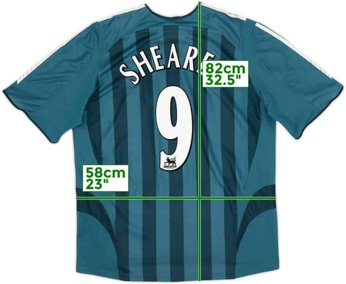 2005-06 Newcastle Away Shirt Shearer #9 - 7/10 - (XL)