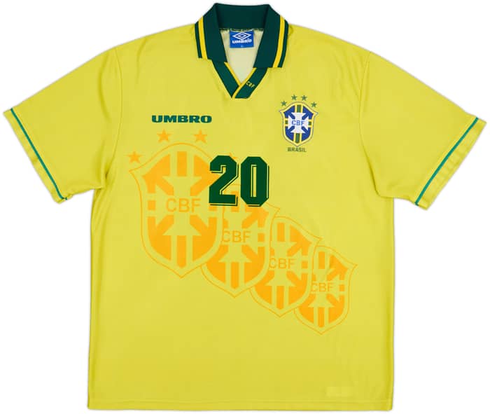 1994 Brazil Home Shirt Ronaldo #20 - 6/10 - (XL)