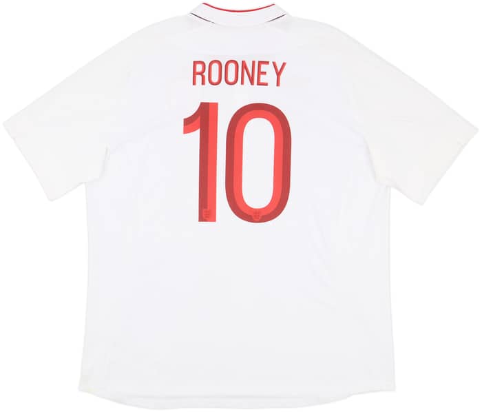 2012-13 England Home Shirt Rooney #10 - 7/10 - (3XL)