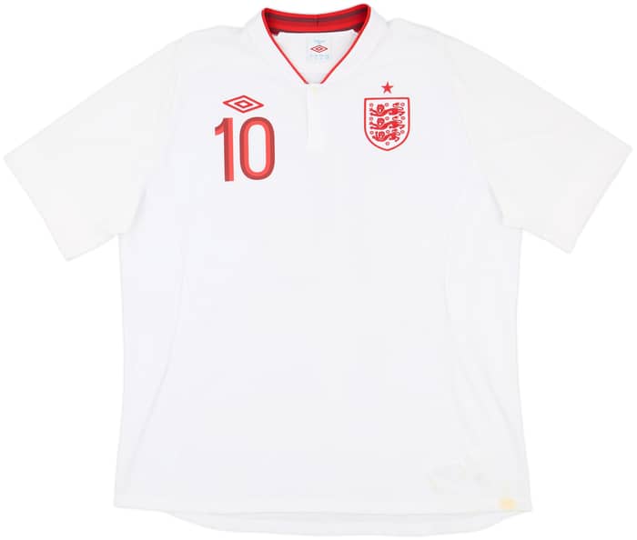 2012-13 England Home Shirt Rooney #10 - 7/10 - (3XL)