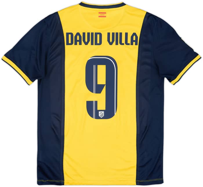 2013-14 Atletico Madrid Away Shirt David Villa #9 - 6/10 - (M)