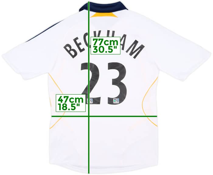 2007-08 LA Galaxy Home Shirt Beckham #23 - 8/10 - (S)