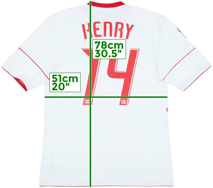 2010 New York Red Bulls Home Shirt Henry #14 - 6/10 - (L)