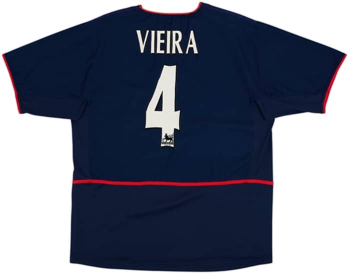 2002-04 Arsenal Away Shirt Vieira #4 - 8/10 - (XL)