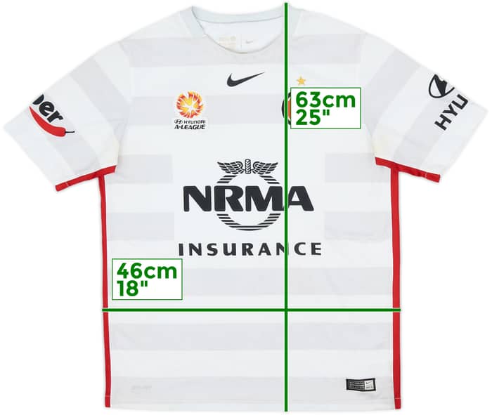 2015-16 Western Sydney Wanderers Away Shirt - 7/10 - (XL.Boys)