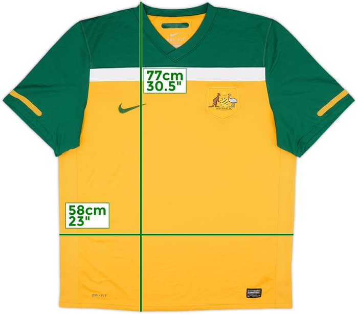 2010-11 Australia Home Shirt - 8/10 - (XL)