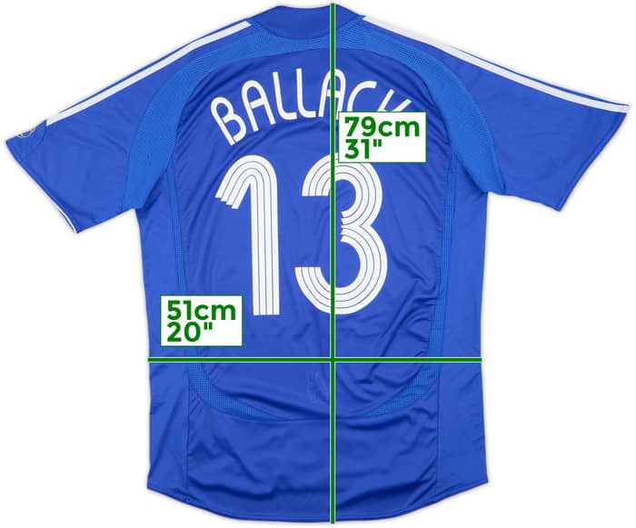 2006-08 Chelsea Home Shirt Ballack #13 - 5/10 - (M)