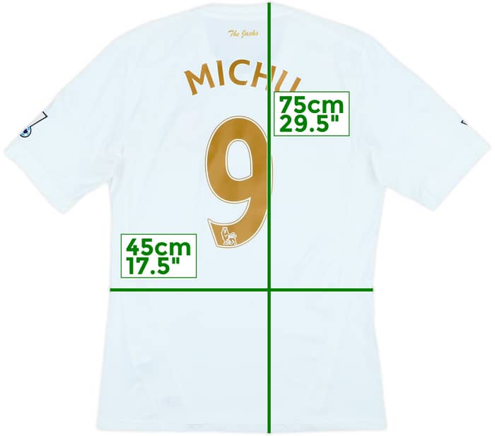 2012-13 Swansea City Centenary Home Shirt Michu #9 - 6/10 - (M)