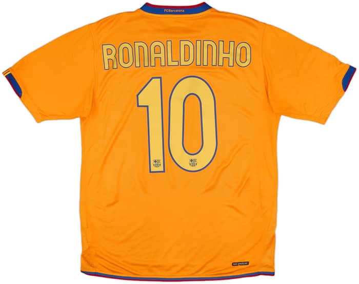 2006-08 Barcelona Away Shirt Ronaldinho #10 - 8/10 - (M)