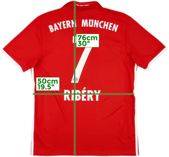 2016-17 Bayern Munich Home Shirt Ribery #7 - 7/10 - (M)