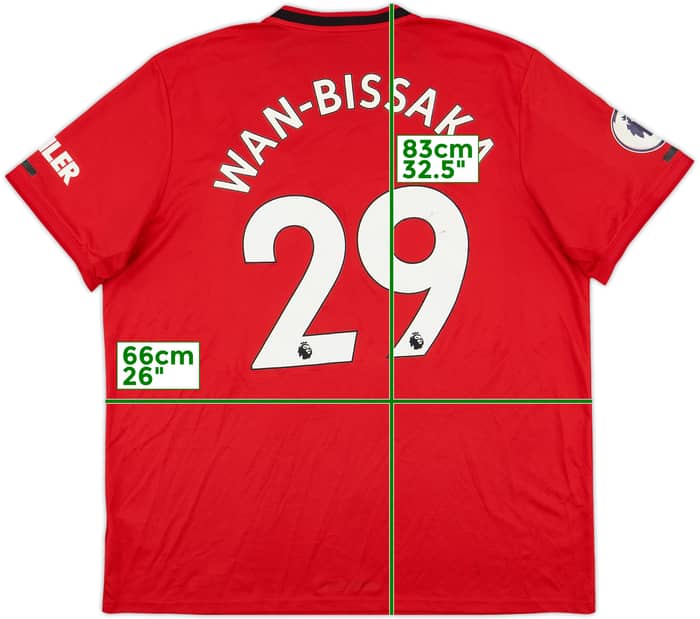 2019-20 Manchester United Home Shirt Wan-Bissaka #29 - 6/10 - (XXL)