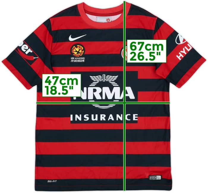 2014-15 Western Sydney Wanderers Home Shirt - 8/10 - (XL.Boys)