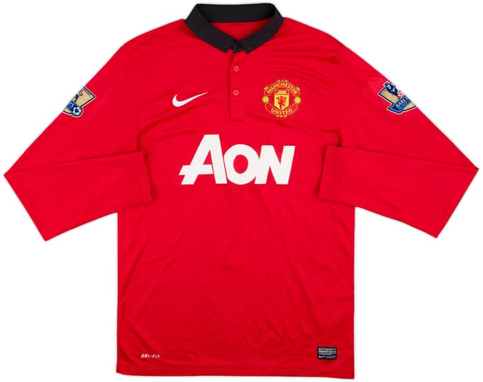 2013-14 Manchester United Home L/S Shirt Welbeck #19 - 8/10 - (S)