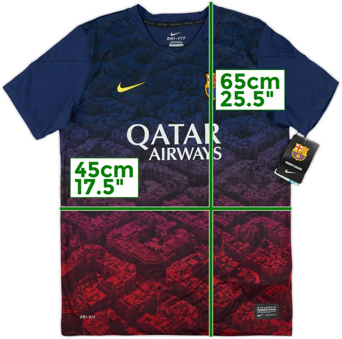 2014-15 Barcelona Nike Training Shirt (L.Boys)