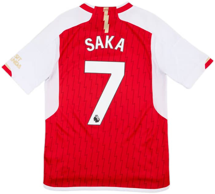2023-24 Arsenal Home Shirt Saka #7 - 8/10 - (XL.Boys)