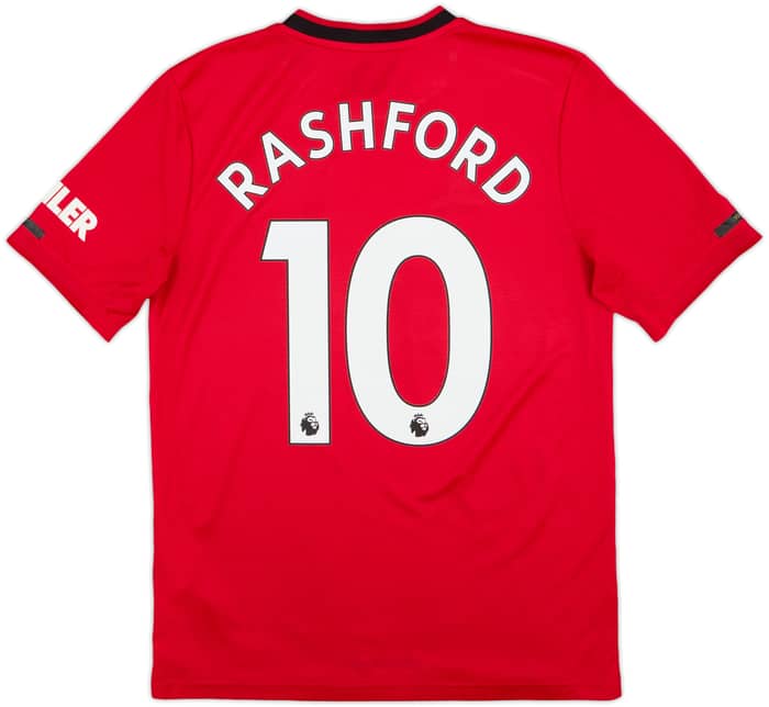 2019-20 Manchester United Home Shirt Rashford #10 - 7/10 - (XL.Boys)