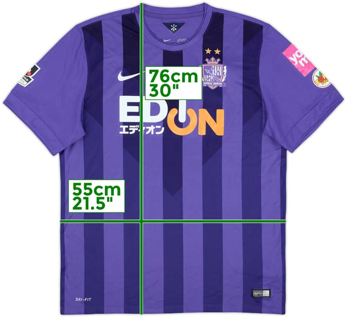2015 Sanfrecce Hiroshima Home Shirt - 8/10 - (XXL)