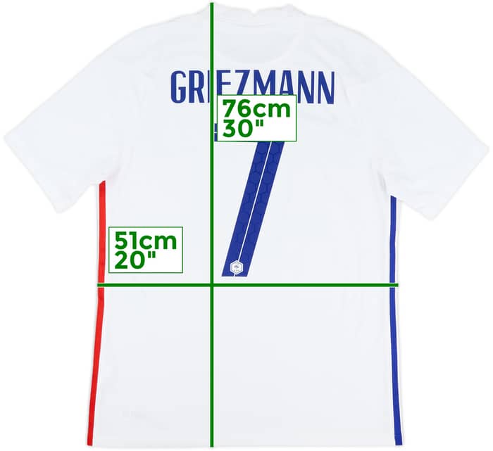 2020-21 France Away Shirt Griezmann #7 - 10/10 - (M)