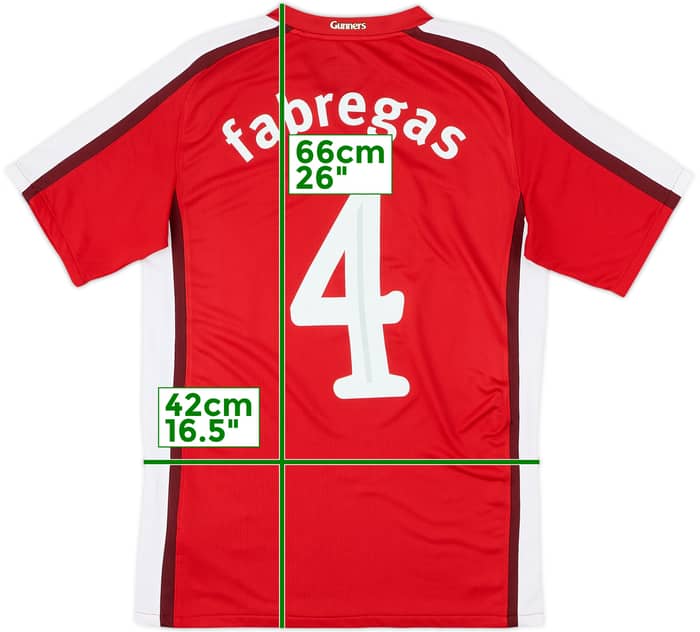 2008-10 Arsenal Home Shirt Fabregas #4 - 8/10 - (S)