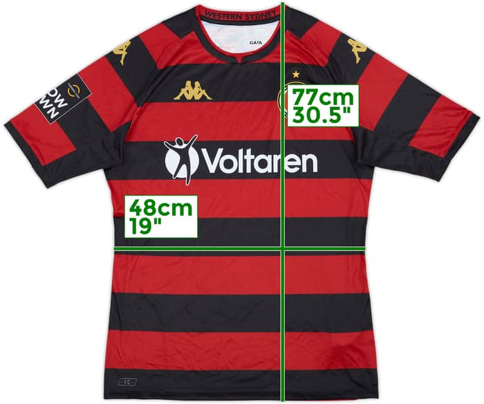 2021-22 Western Sydney Wanderers Home Shirt - 8/10 - (L)