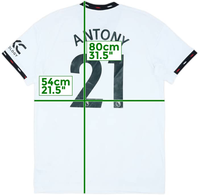 2022-23 Manchester United Away Shirt Antony #21 - 9/10 - (L)
