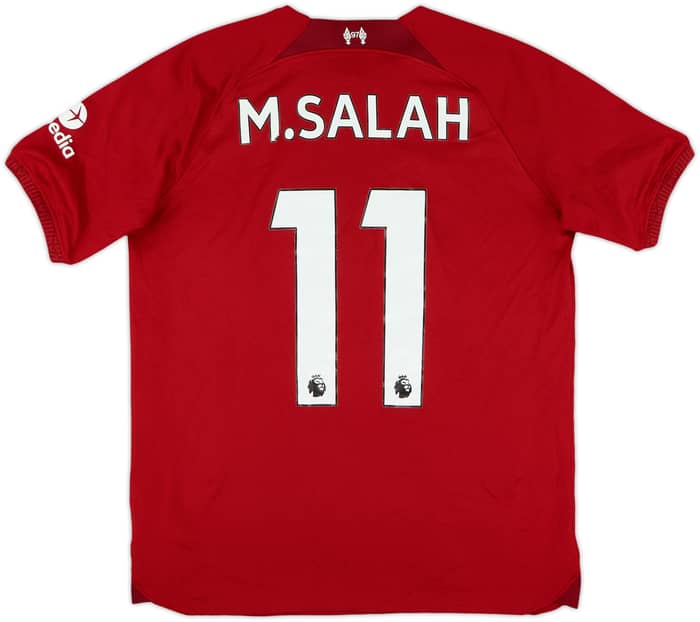 2022-23 Liverpool Home Shirt M.Salah #11 - 5/10 - (XL.Boys)