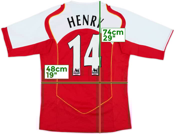 2004-05 Arsenal Home Shirt Henry #14 - 8/10 - (S)