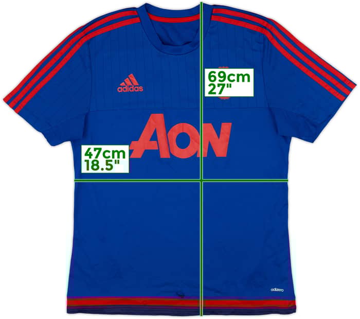 2015-16 Manchester United adidas Training Shirt - 3/10 - (M)