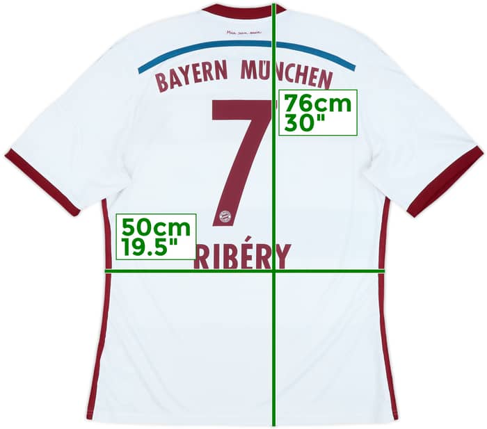2014-15 Bayern Munich Away Shirt Ribery #7 - 8/10 - (L)