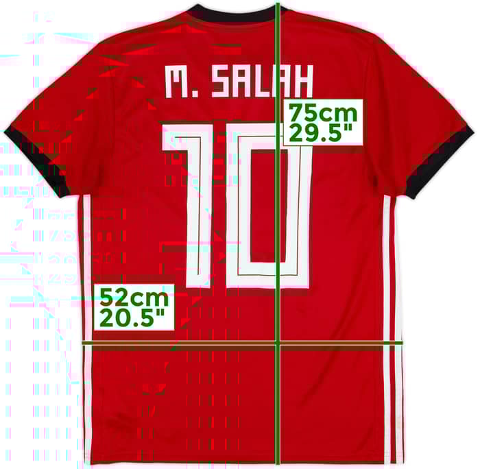 2018-19 Egypt Home Shirt Salah #10 - 9/10 - (M)