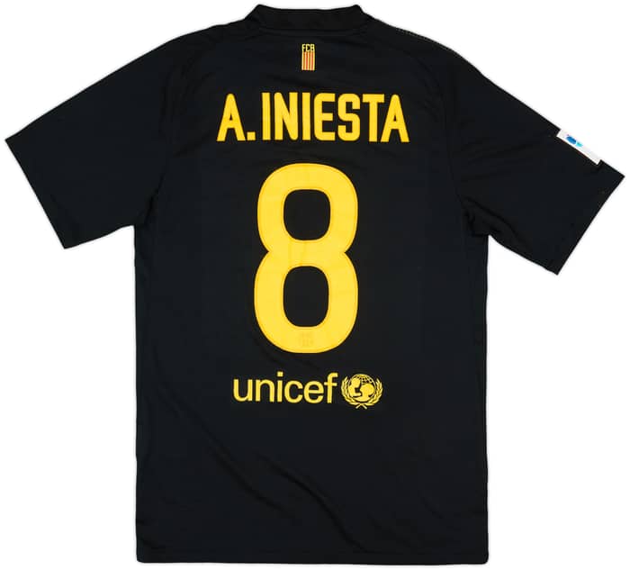 2011-12 Barcelona Away Shirt A.Iniesta #8 - 6/10 - (S)