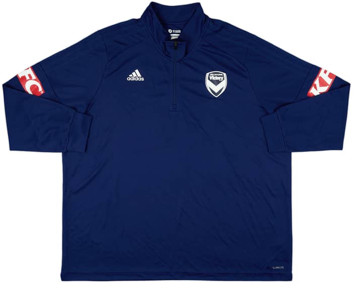 2018-19 Melbourne Victory adidas 1/4 Zip Training Top - 8/10 - (3XL)