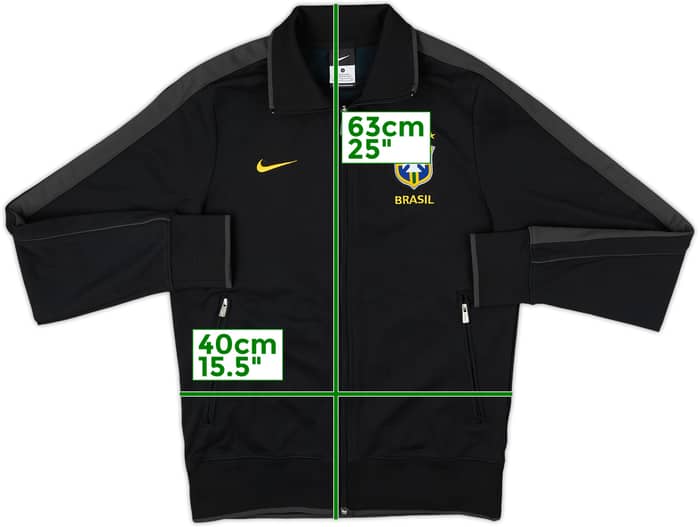 2011-12 Brazil Nike Track Jacket - 8/10 - (S)