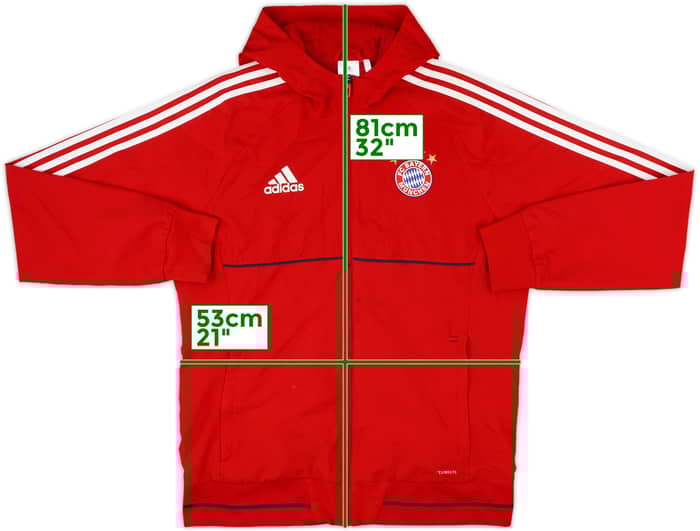 2017-18 Bayern Munich adidas Hooded Track Jacket - 6/10 - (M)