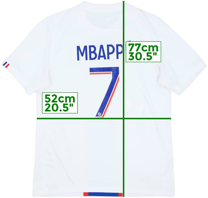 2022-23 Paris Saint-Germain Third Shirt Mbappe #7 - 8/10 - (S)