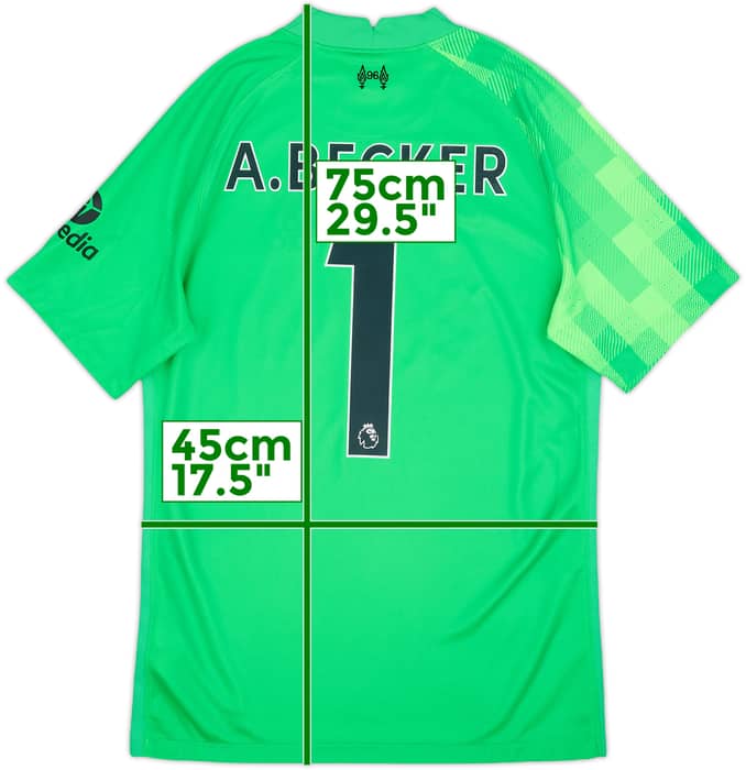 2021-22 Liverpool GK Shirt A.Becker #1 - 10/10 - (S)
