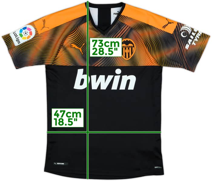 2019-20 Valencia Away Shirt - 10/10 - (S)