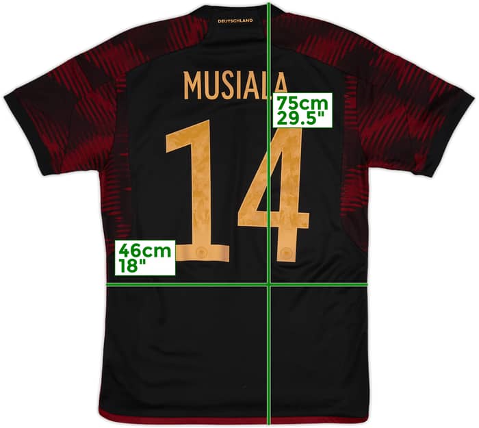 2022-23 Germany Away Shirt Musiala #14 - 10/10 - (M)