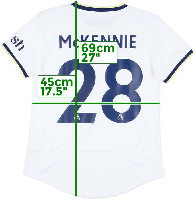 2022-23 Leeds United Home Shirt McKennie #28 - 10/10 - (Women's S)