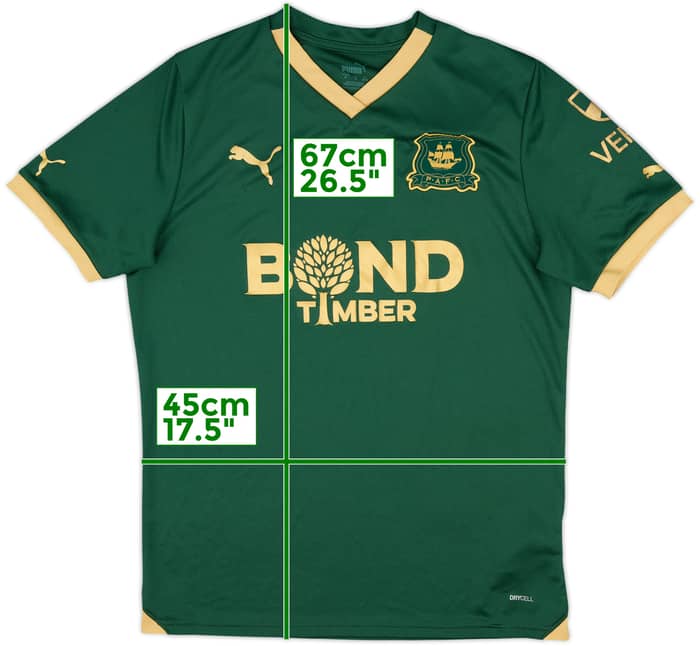 2023-24 Plymouth Argyle Home Shirt - 8/10 - (M)
