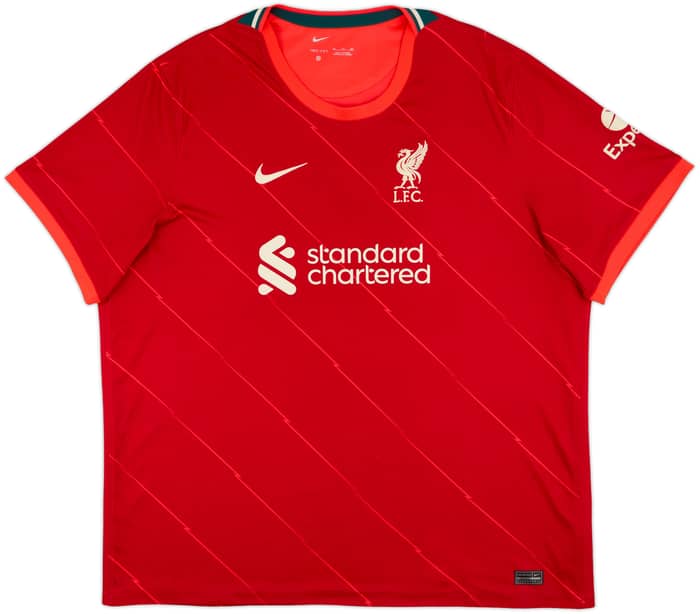 2021-22 Liverpool Home Shirt Virgil #4 - 8/10 - (3XL)
