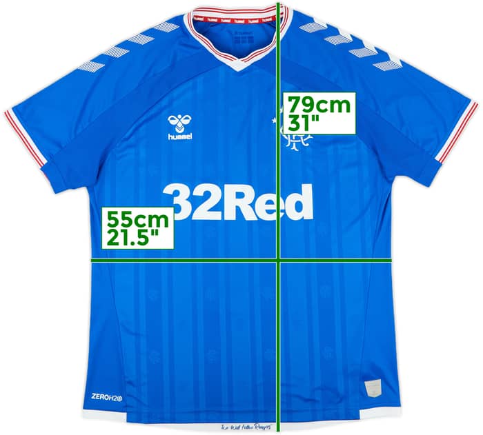 2019-20 Rangers Home Shirt - 8/10 - (L)